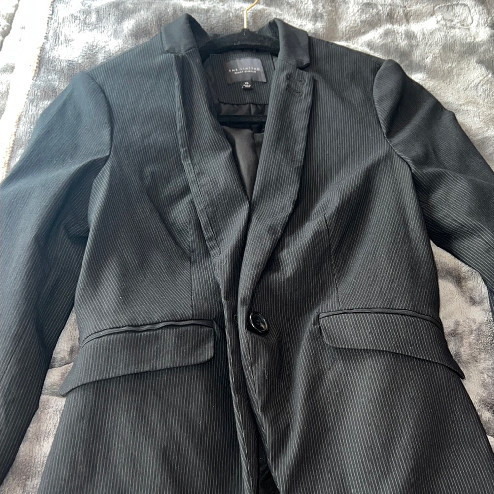 Black Striped Blazer by The Limited